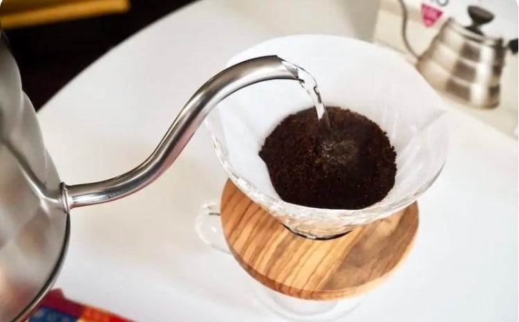 Only use the coffee grounds